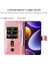 Xiaomi Için Redmi Note 12 Turbo/poco F5 5g Buzağı Doku Telefon Kılıfı Stand Fermuarı Cep Cüzdanı Kapak Pembe (Yurt Dışından) 5