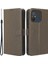 Xiaomi Redmi Için 12C 4G/11A 4g/poco C55 4g Çizelge Anti-Çizelge Elmas Doku Deri Deri Cüzdan Telefon Standı Case-Brown (Yurt Dışından) 1