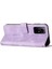 Üçgen Xiaomi Redmi Için Deri Kapağı Not 12S 4g Çizgi Anti-Çizelge Cüzdan Stand Telefon Kılıfı Strap-Purple (Yurt Dışından) 5