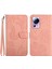 Xiaomi Için HT03 13 Lite/civi 2 5g Baskı Baskılı Kelebek Çiçekleri Cilt Dostu Şok Geçirmez Telefon Kapak Standı El Strap-Pink (Yurt Dışından) 1