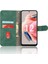 Xiaomi Redmi Için Tpu+Pu Deri Telefon Kılıfı Not 12 4g, Şok Geçirmez Stand Cüzdan Cilt Touch Telefon Kapak Yeşil (Yurt Dışından) 3