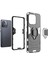 Xiaomi Poco C55 4g/redmı 11A 4G/12C 4g Halka Tutucu Kickstand Telefon Kılıfı Tpu+Pc Kapak Black (Yurt Dışından) 2