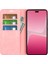 Xiaomi 13 Lite/civi 2 5g Cilt Deri Deri Cüzdan Telefon Kılıfı Flip Stand Koruyucu Kapak Pembe (Yurt Dışından) 2