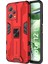Xiaomi Redmi Için Anti-Fall Telefon Kapağı Note 12 5g (Hindistan)/poco X5 5g, Sert Pc Yumuşak Tpu Koruyucu Telefon Kasası Kickstand-Red (Yurt Dışından) 1