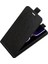 Xiaomi Poco F5 Pro 5g/redmi K60 Pro 5G/K60 5g Pu Deri Çılgın At Dokusu Dikey Flip Telefon Kapak Kartı Tutucu-Black (Yurt Dışından) 5