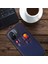 Xiaomi Için Redmi 12C 4g Pu Deri+Pc Koruyucu Arka Kabuk Kartı Yuvası Kumaş Doku Telefon Kılıf Mavisi (Yurt Dışından) 4