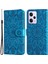 Xiaomi Redmi Için Note 12 Pro 5g /note 12 Pro Speed ​​5g /poco X5 Pro 5g Pu Deri Ayçiçeği Baskılı Telefon Kılıfı Manyetik Kapanma Stand Flip Kapak Bilek Kayış Mavisi (Yurt Dışından) 1