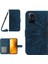 Xiaomi Için HT04 Redmi Not 12S 4g Deri Stand Cüzdan Kapağı Ayçiçeği Baskılı Telefon Kılıfı Omuz Kayış-Dark Mavi (Yurt Dışından) 1