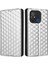 Xiaomi Redmi Için 12C 4G/11A 4g/poco C55 4g Şok Geçirmez Telefon Kasası Baskılı Eşkenar Dörtgen Desen Pu Deri Cüzdan Standı Kapak (Yurt Dışından) 1