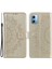 Xiaomi Redmi Için Not 12 5g (Hindistan)/not 12 5g (Çin)/poco X5 5g Manyetik Toka Cep Telefonu Kapağı Mandala Çiçeği Baskılı Pu Deri Flip Stand Cüzdan Case-Gold (Yurt Dışından) 1