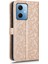 Xiaomi Redmi Için Note 12 5g (Global)/(Hindistan)/(Çin)/poco X5 5g Nokta Deseni Baskılı Pu Deri Deri Folio Telefon Kılıf Kılıfı Stand Strap-Rose Altın Damla Geçirmez Kapak (Yurt Dışından) 5