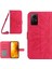 Xiaomi Için HT04 Redmi Not 12S 4g Deri Stand Cüzdan Kapağı Ayçiçeği Baskılı Telefon Kılıfı Omuz Kayışı Rose (Yurt Dışından) 1