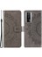 Xiaomi Için Poco F5 Pro 5g/redmi K60 Pro 5G/K60 5g Cep Telefonu Kabuğu Baskılı Mandala Çiçek Desen Cüzdan Stand Telefon Case-Grey (Yurt Dışından) 1