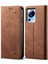 Xiaomi Için 13 Lite/civi 2 5g Cüzdan Pu Deri Telefon Kapağı Kot Ceza Doku Telefon Standı Case-Coffee (Yurt Dışından) 1