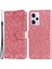 Xiaomi Redmi Için Note 12 Pro 5g /note 12 Pro Speed ​​5g /poco X5 Pro 5g Pu Deri Ayçiçeği Baskılı Telefon Kılıfı Manyetik Kapanma Stand Flip Kapak Bilek Kayış Pembe (Yurt Dışından) 1