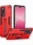 Xiaomi 13 Lite/civi 2 5g Gizli Kickstand Kapak Silikon Halka Kayışı Tpu+Pc Mobile Case-Red (Yurt Dışından) 1