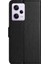 Xiaomi Redmi Için Şok Geçirmez Cep Telefonu Kapağı Note 12 Pro 5g, Litchi Doku Pu Deri Cüzdan Stand-Black ile Telefon Kılıfı (Yurt Dışından) 5