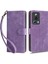 Xiaomi 13 Lite/civi 2 5g Cüzdan Telefon Kılıfı Rfıd Engelleme Stand Stand Strap-Murple ile Deri Kapağı (Yurt Dışından) 1