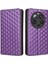 Xiaomi 13 Ultra Rhombus Için Baskılı Pu Deri Telefon Kılıfı Cüzdan Stand Flip Kapak-Moral (Yurt Dışından) 1