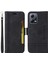 Xiaomi Redmi Için Telefon Kapağı Not 12 5g (Global)/(Hindistan)/(Çin)/poco X5 5g/cüzdan Stand Baskılı Hat Dikiş Pu Deri Kılıf Black (Yurt Dışından) 1