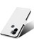 Xiaomi Için Redmi A1+ 4g/poco C50 4g/a2+ 4g Elmas Doku Pu Deri Stand Manyetik Toka Kasa Cüzdan Telefon Kapak-Beyaz (Yurt Dışından) 5