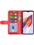 Xiaomi Için Redmi 12C 4g Anti-Fall Flip Telefon Kılıf Cüzdan Stand Çılgın At Doku Deri Koruyucu Kapak-Kırmızı (Yurt Dışından) 2