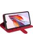 Xiaomi Için Redmi 12C 4g Anti-Fall Flip Telefon Kılıf Cüzdan Stand Çılgın At Doku Deri Koruyucu Kapak-Kırmızı (Yurt Dışından) 3