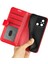Xiaomi Için Redmi 12C 4g Anti-Fall Flip Telefon Kılıf Cüzdan Stand Çılgın At Doku Deri Koruyucu Kapak-Kırmızı (Yurt Dışından) 4