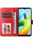 Xiaomi Için Redmi A1+ 4g/a2+ 4g/poco C50 4g Pu Deri Ayçiçeği Baskılı Telefon Kılıfı Genel Kapsam Manyetik Kapanma Stand Flip Kapak Bilek Kayış Kırmızısı (Yurt Dışından) 2