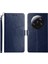 Xiaomi Için HT01 13 Ultra Cep Telefonu Kapağı Y Şeklinde Hat Baskılı Stand Cüzdan Pu Deri+Tpu Kapak-Mavi (Yurt Dışından) 1