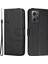 Xiaomi Redmi Için Pu Deri Kılıf Not 12 4g Cep Telefonu Damla Geçirmez Cüzdan Katlanabilir Stand Kapağı Black (Yurt Dışından) 1