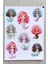4 Parça Karışık Çocuk Sticker Seti Denizkızı Ayıcık Dondurma Sevimli Hayvanlar Sticker Seti 5