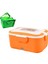Çatal Kaşıklı ve Çantalı Öğle Ği Kutusu Için Mama Isıtıcısı 12V Turuncu (Yurt Dışından) 2