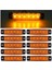Dorse Parmak Lamba 12 -24 Volt 6 Ledli (Sarı Renk)10 Adet Parmak LED Dorse Kamyon LED Lamba 1