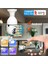 Yeni Nesil Akıllı Wifi 360 Panoramik Ampul Kamera 5 Ghz 2.4 Ghz Çift Wifi Gece Görüşlü Bebek ve Güvenlik Uzaktan Izleme Özellikli Bulunduğu Ortama Ses Yollayabilirsiniz 5