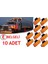 10 Adet Side Marker LED Lamba Sarı 12V-24V 2