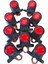10'lu Paket Mini Takoz Kırmızı Beyaz 12V-24V 2