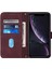 iPhone Xr ile Uyumlu Tam Korumalı Yumuşak Pu Deri Kapaklı Cüzdan Telefon Kılıfı, Kart Tutuculu ve Uzun Askılı (Yurt Dışından) 5