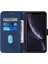 iPhone Xr ile Uyumlu Tam Korumalı Yumuşak Pu Deri Kapaklı Cüzdan Telefon Kılıfı, Kart Tutuculu ve Uzun Askılı (Yurt Dışından) 5