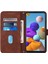 Samsung Galaxy A21S ile Uyumlu Tam Korumalı Yumuşak Pu Deri Kapaklı Cüzdan Telefon Kılıfı, Kart Tutuculu ve Uzun Askılı (Yurt Dışından) 5
