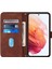 Samsung Galaxy S21 ile Uyumlu Tam Korumalı Yumuşak Pu Deri Kapaklı Cüzdan Telefon Kılıfı, Kart Tutuculu ve Uzun Askılı (Yurt Dışından) 5