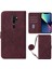 Oppo A9 2020/A5 2020 ile Uyumlu Tam Korumalı Yumuşak Pu Deri Kapaklı Cüzdan Telefon Kılıfı, Kart Tutuculu ve Uzun Askılı (Yurt Dışından) 1