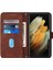 Samsung Galaxy S21 Ultra ile Uyumlu Tam Korumalı Yumuşak Pu Deri Kapaklı Cüzdan Telefon Kılıfı, Kart Tutuculu ve Uzun Askılı (Yurt Dışından) 5