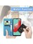 Samsung Galaxy A32 5g ile Uyumlu El Standı Fonksiyonlu Cüzdan Kabartmalı Pu Deri Kart Tutucu (Yurt Dışından) 5