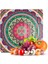 Cam Kesme Tahtası Kare Mandala 5 Desenli 30X30 cm 1