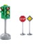 Sesli Mini Trafik Işaretleri Işık LED Çocuk Trafik Işığı Oyuncakları (Yurt Dışından) 1