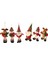 6pcs Peluş Noel Süsleri Noel Asılı Sezon Kolye - Noel Baba (Yurt Dışından) 1