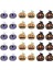 30 Pcs Cadılar Bayramı Charm Kolye Çeşitli Altın Siyah Beyaz Kaplama (Yurt Dışından) 1