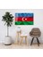 Azerbaycan Bayrağı Cam Tablo Azerbaijan Flag Dekorasyon Hediyelik Büyük Tablo 2