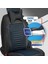 Chevrolet Trax Uyumlu Deri Oto Koltuk Kılıfı Ön/arka 5li Set Live Seri Siyah-Mavi 3